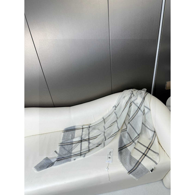 Ch*el cashmere scarf grey