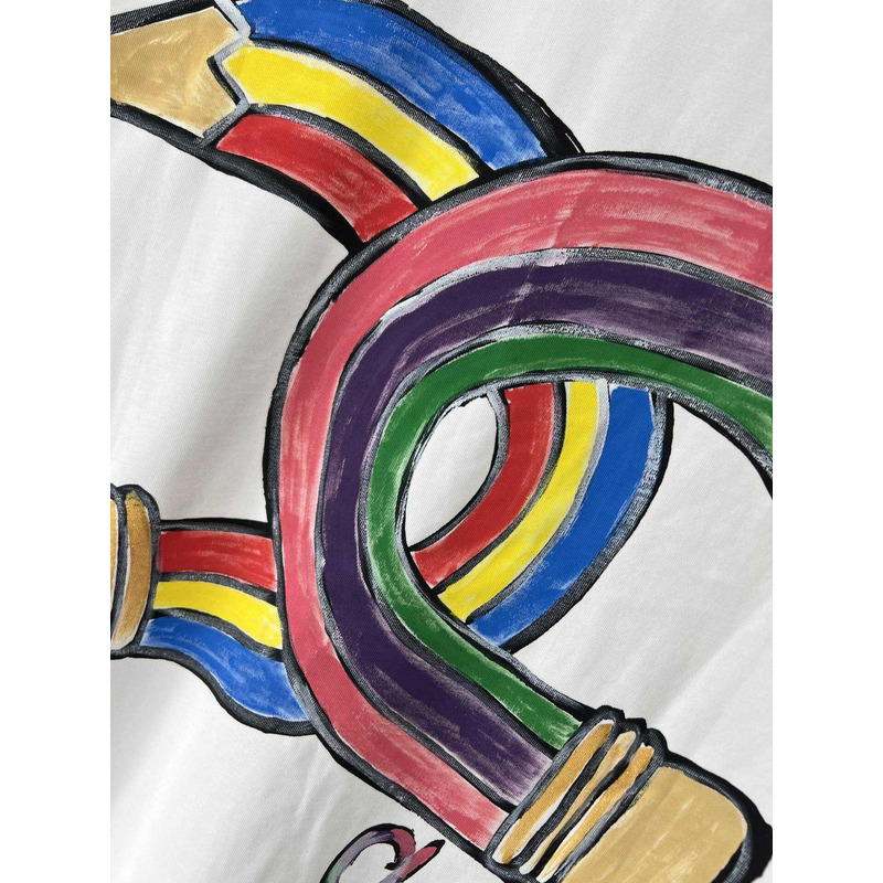 Ch*el logo t shirt white