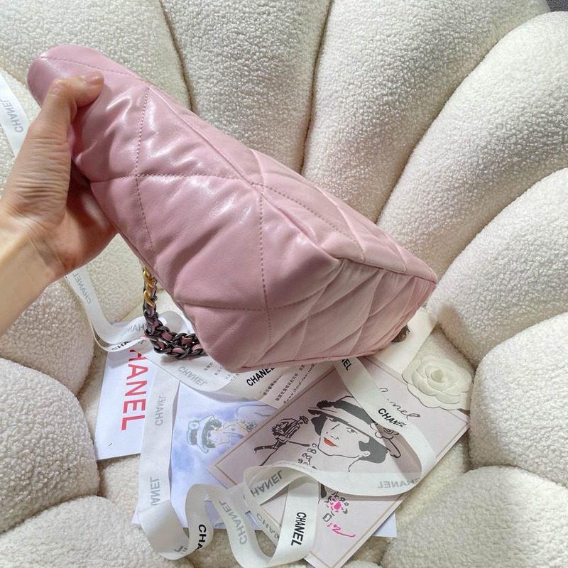 Ch*el leather tote bag in pink