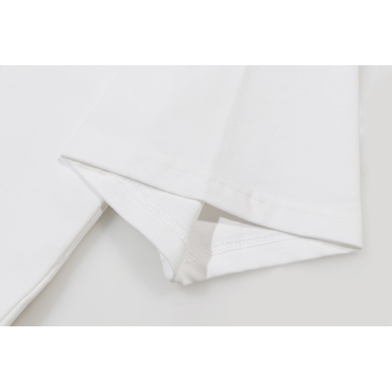 Vetements White Logo Printed Round Neck T-shirt