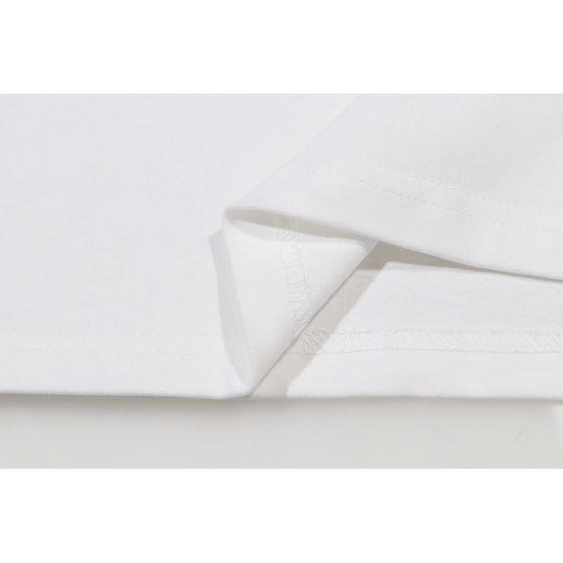 Vetements White Logo Printed Round Neck T-shirt