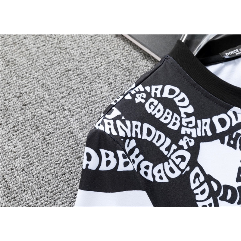 Dolce & Gabbana logo-print cotton T-shirt Black