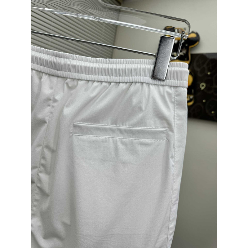 Moncler Logo-Print Shorts In White