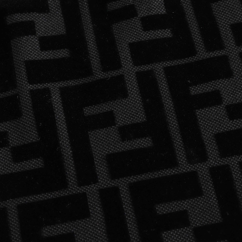 F**di logo flocked t-shirt - black mens