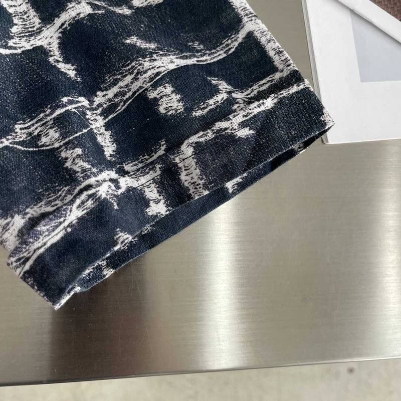 F**di dark blue ff linen shirt