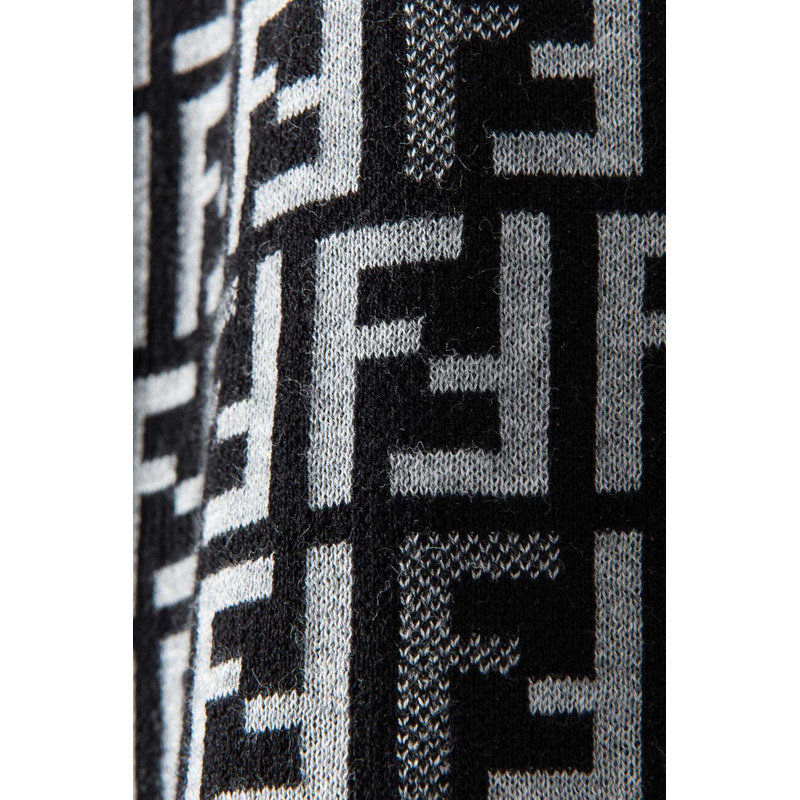 F**di black ff wool shirt