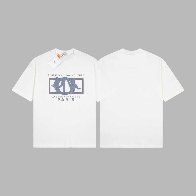 D*or relaxed-fit t-shirt cotton jersey white