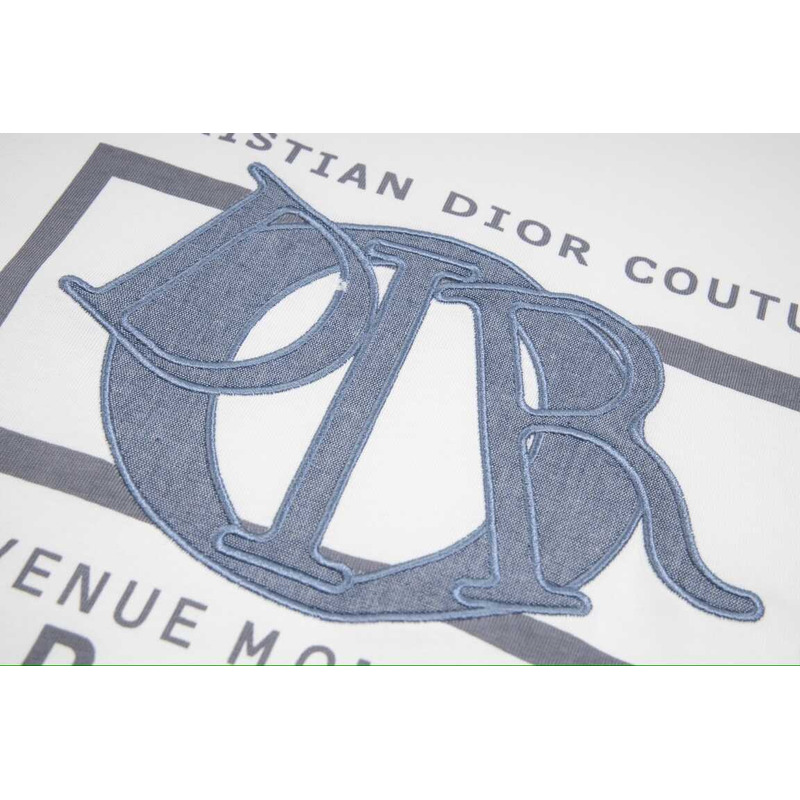 D*or relaxed-fit t-shirt cotton jersey white