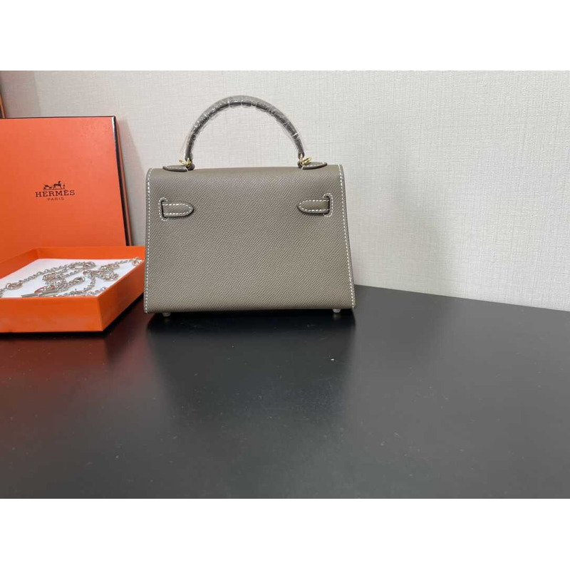 H**mes epsom sellier kelly 20 gold hardware taupe