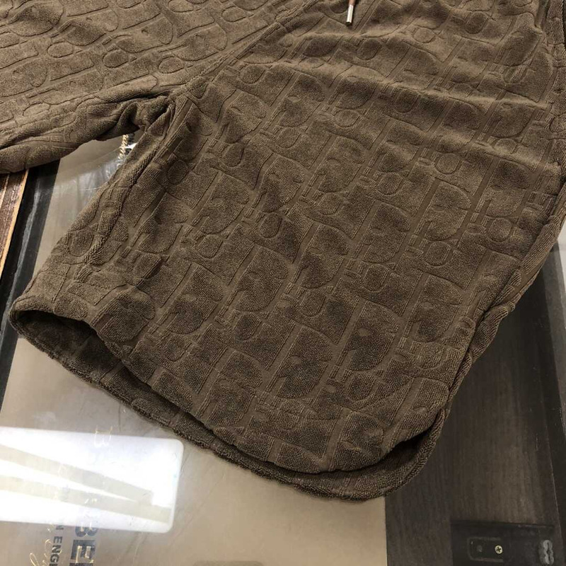 D*or oblique shorts cotton brown