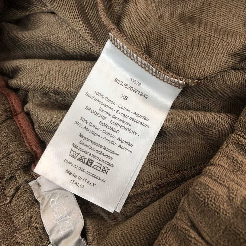 D*or oblique shorts cotton brown