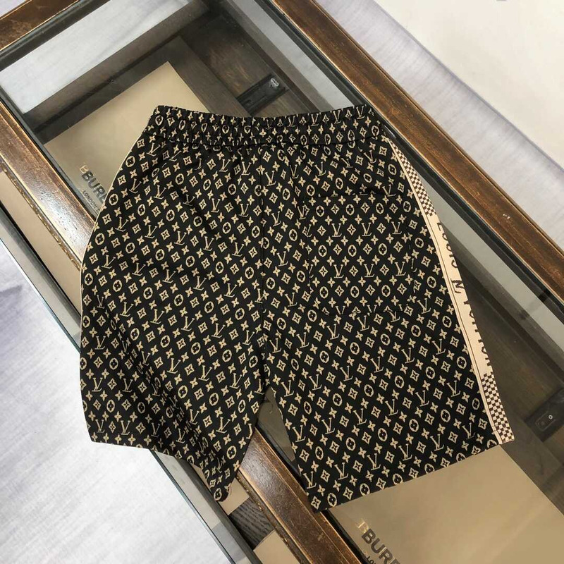 l**is V*t*n monogram shorts black