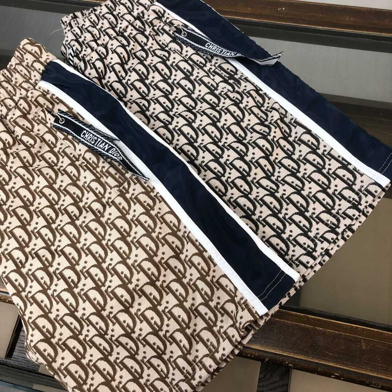 D*or oblique cotton shorts brown