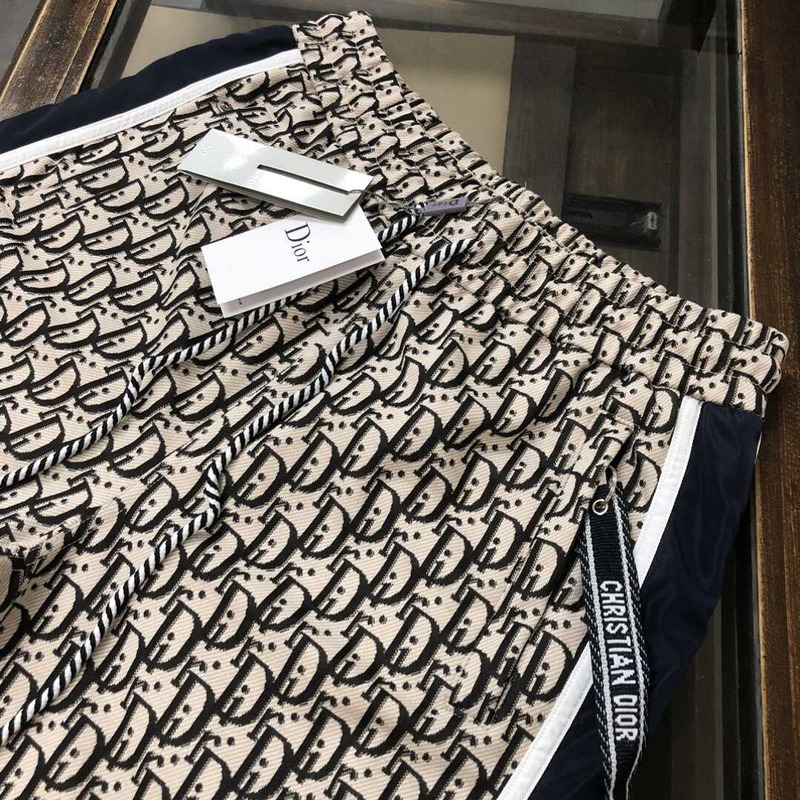 D*or oblique cotton shorts beige