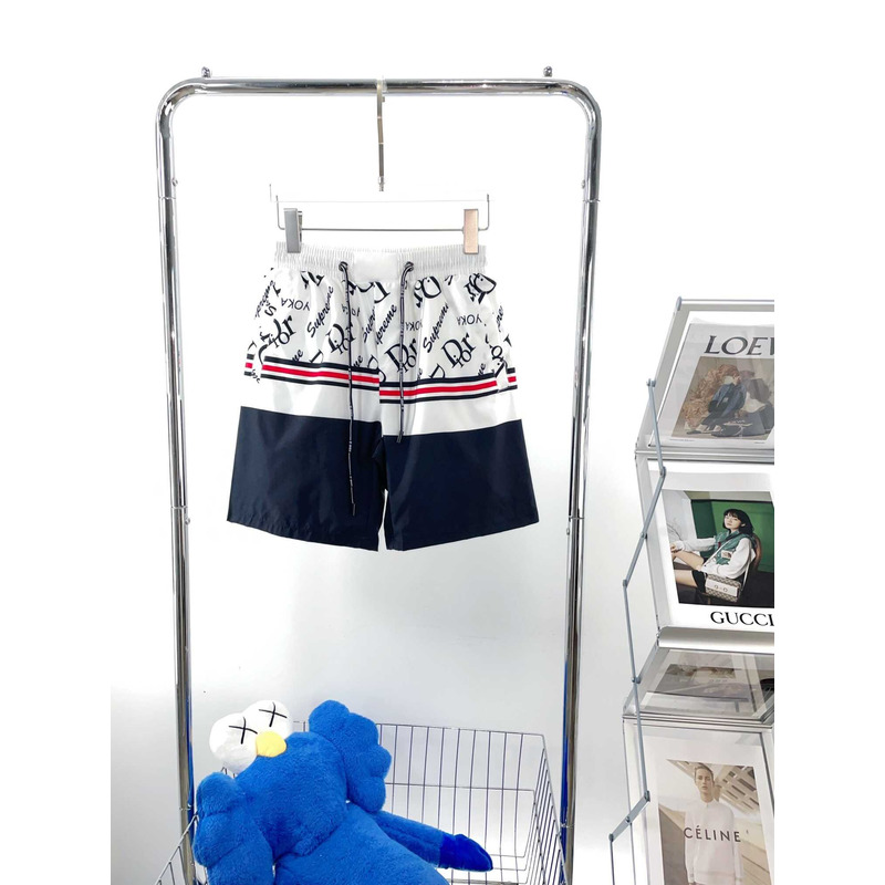 D*or logo printed oblique short in muticolor