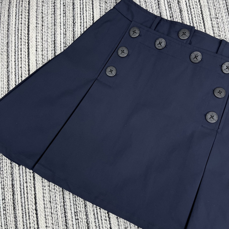D*or sailor miniskirt cotton gabardine blue