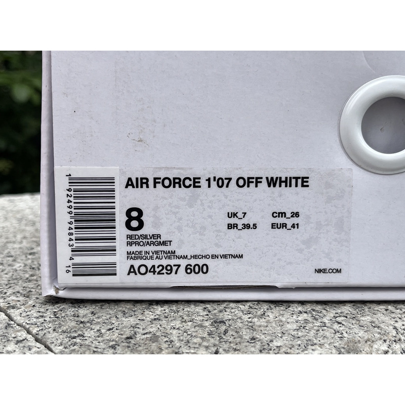 OFF-WHITE x Nike Air Force 1 Red