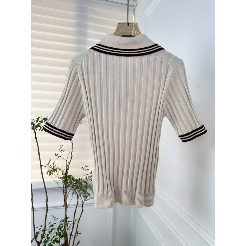 Miu Miu cashmere Polo Beige