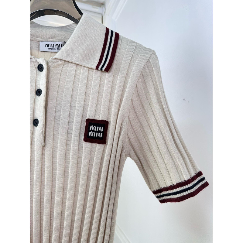 Miu Miu cashmere Polo Beige