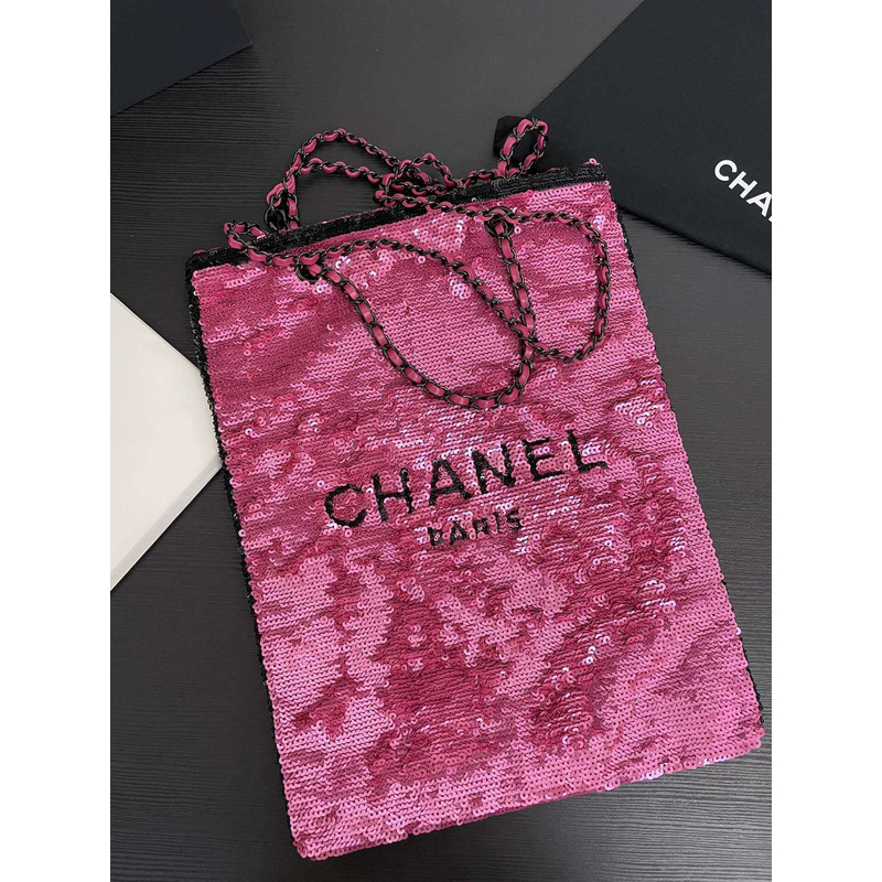 Ch*el shopping bag in pink