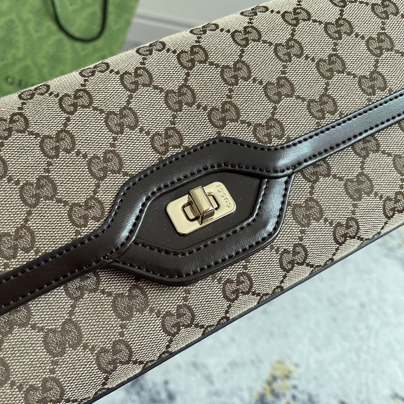 G*u*i luce med shoulder bag beige