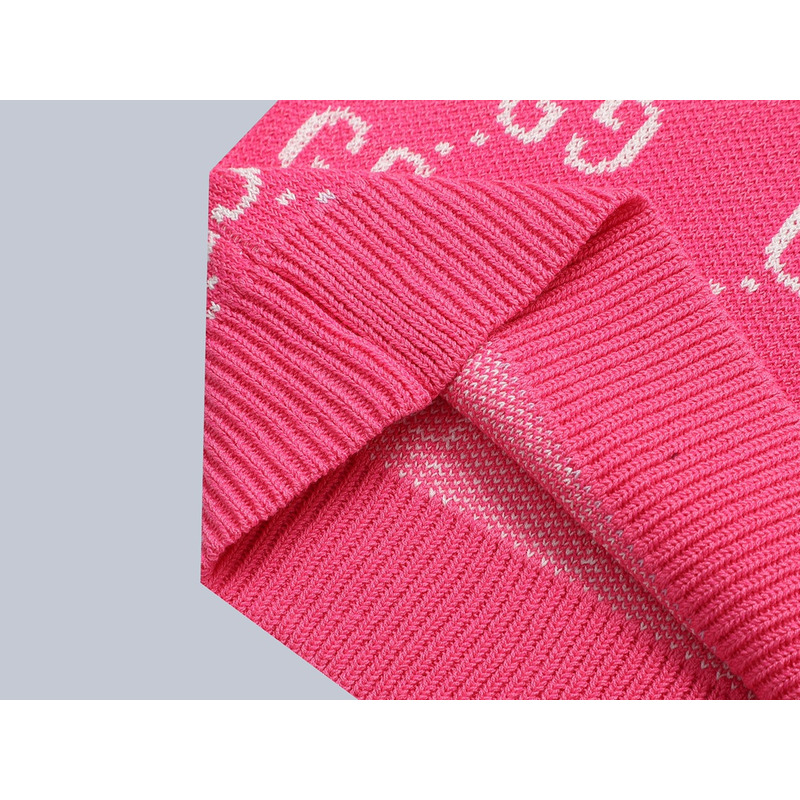 G*u*i polo shirt with interlocking g pink