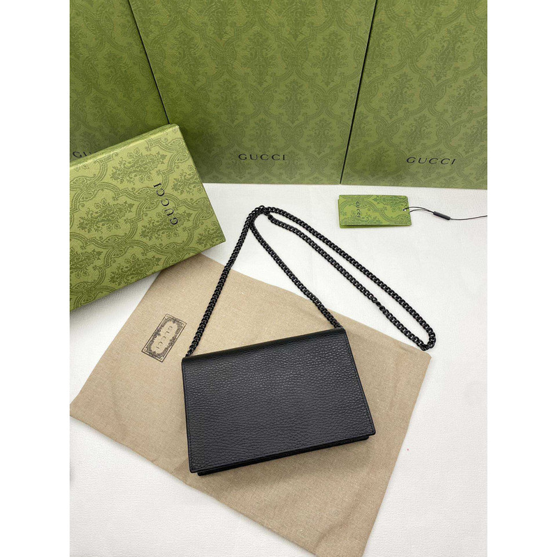 G*u*i gg marmont chain wallet black