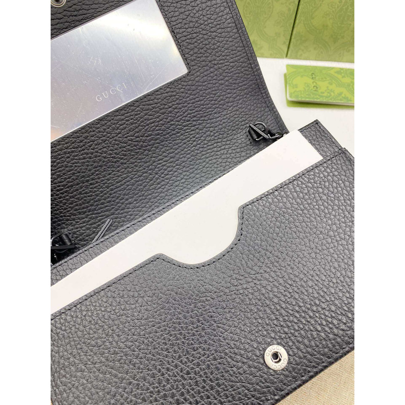 G*u*i gg marmont chain wallet black