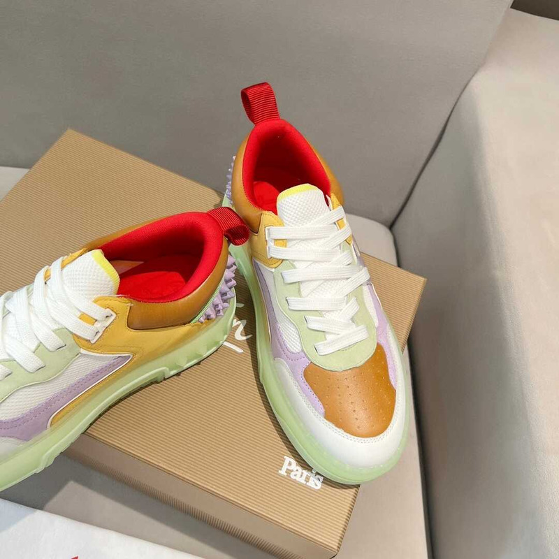 Ch**an louboutin astroloubi lace-up sneakers multicolor