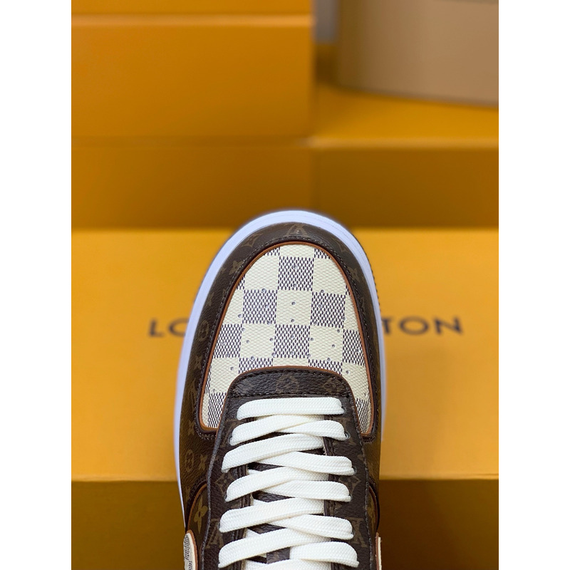 l**is V*t*n x airjordan 1 x virgil abloh brwon sneaker