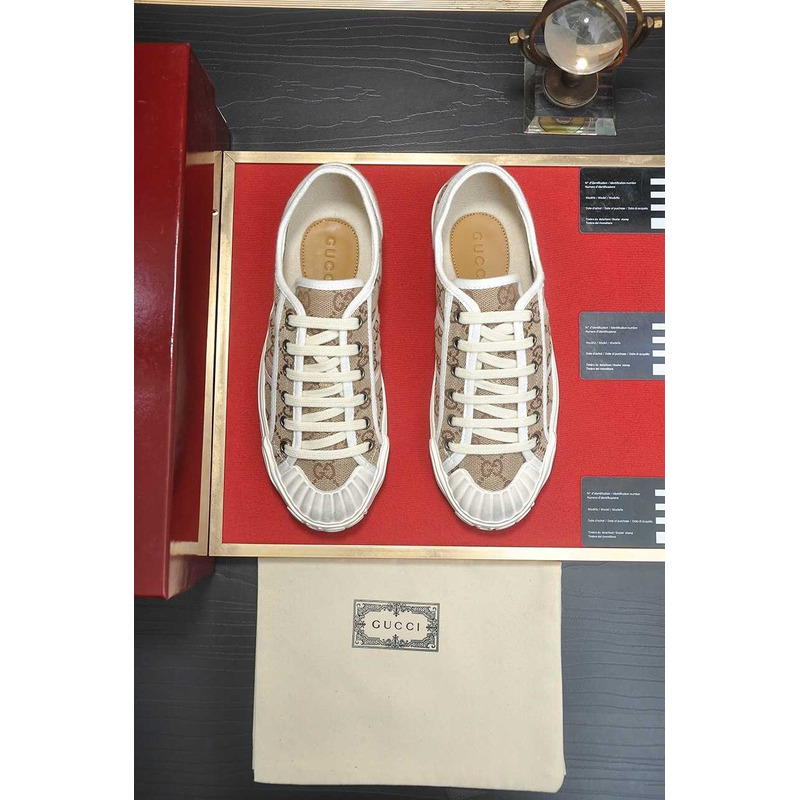G*u*i gg sneaker original gg canvas beige and ebony
