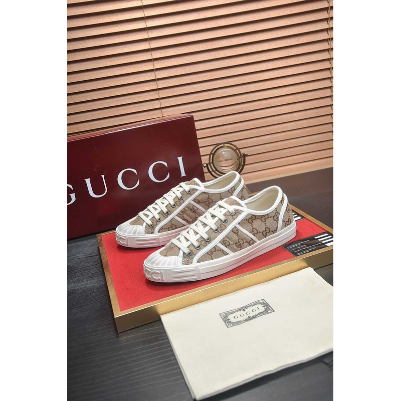 G*u*i gg sneaker original gg canvas beige and ebony