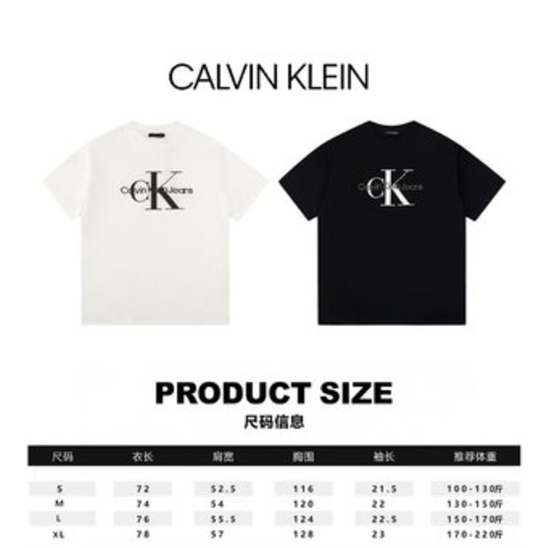 Calvin Klein Monogram Logo Crewneck T-Shirt Black