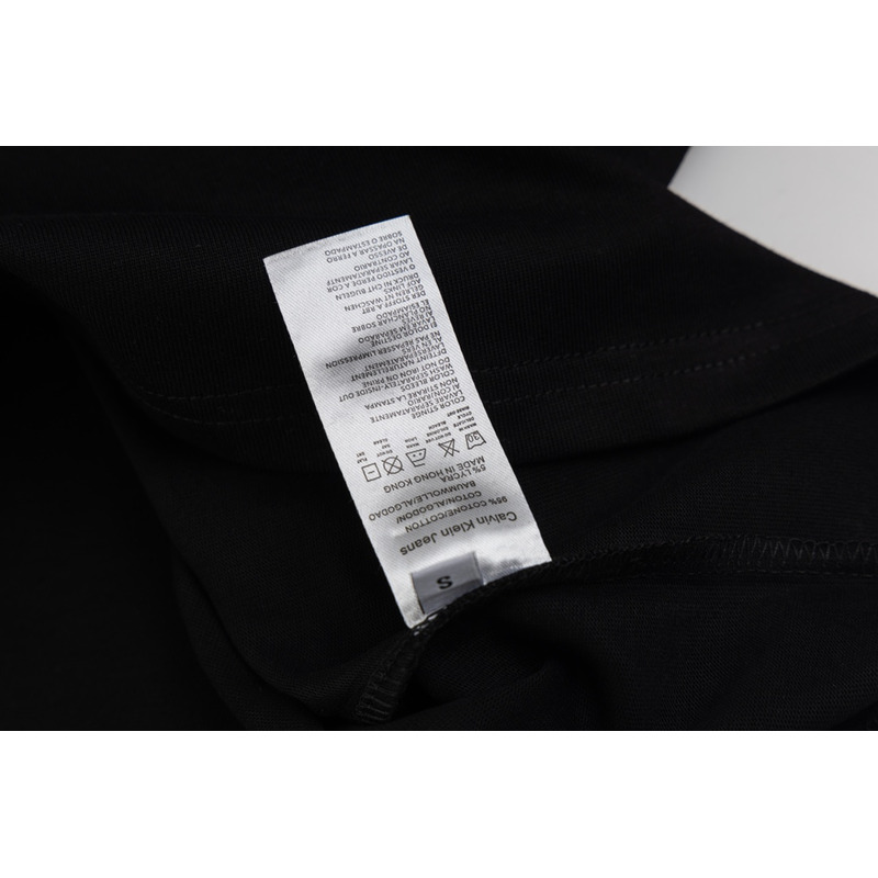 Calvin Klein Monogram Logo Crewneck T-Shirt Black