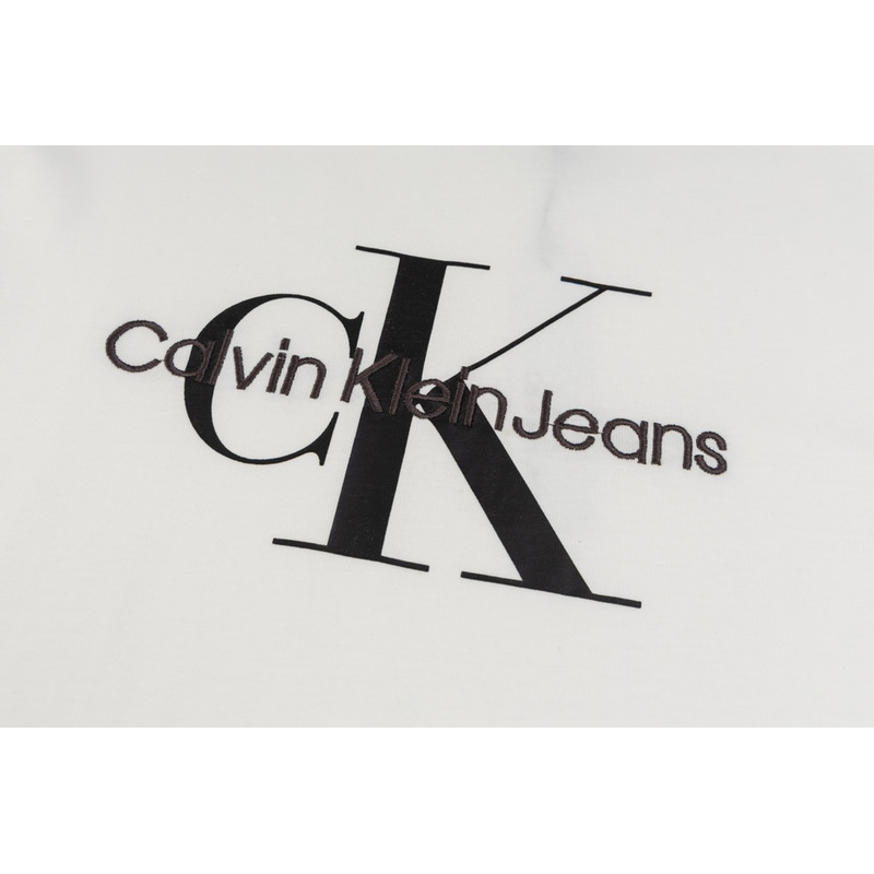 Calvin Klein Monogram Logo Crewneck T-Shirt White