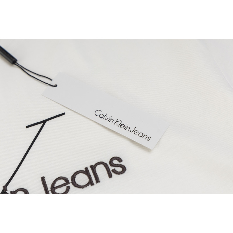 Calvin Klein Monogram Logo Crewneck T-Shirt White