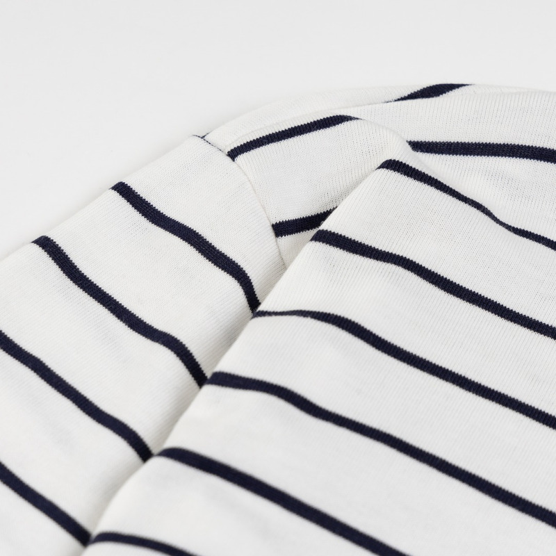 Miu Miu Jersey Polo Shirt Stripes Cotton Black and White