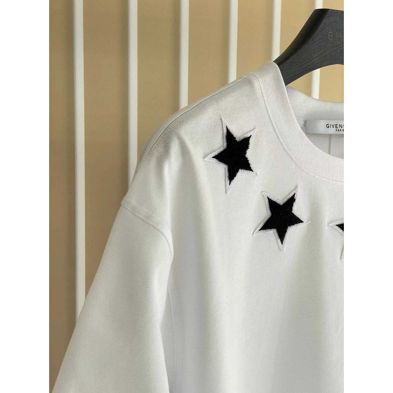 Givenchy Stars Embroidered T-Shirt White