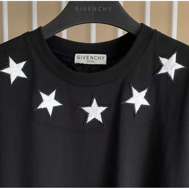 Givenchy Stars Embroidered T-Shirt Black
