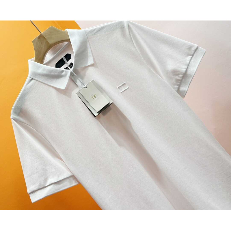 Tom Ford Cotton Polo Shirt White