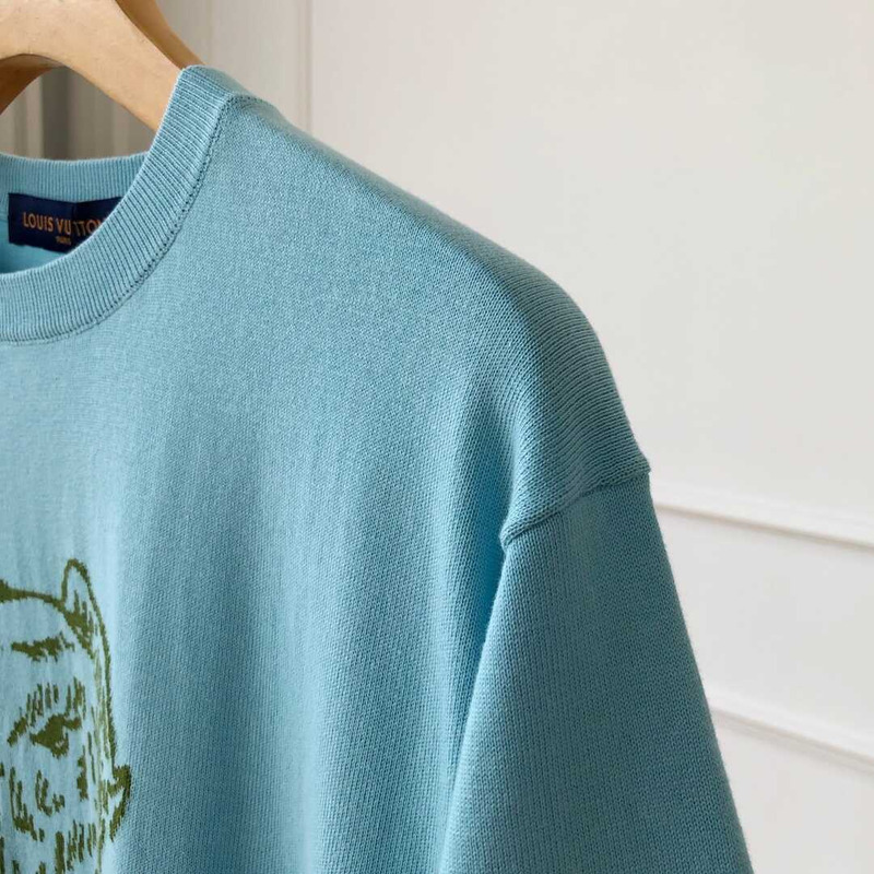 l**is V*t*n cotton t-shirt blue