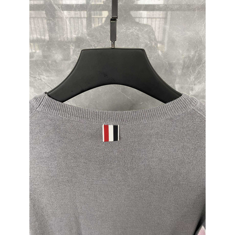 Thom Browne Crewneck T-Shirt Grey