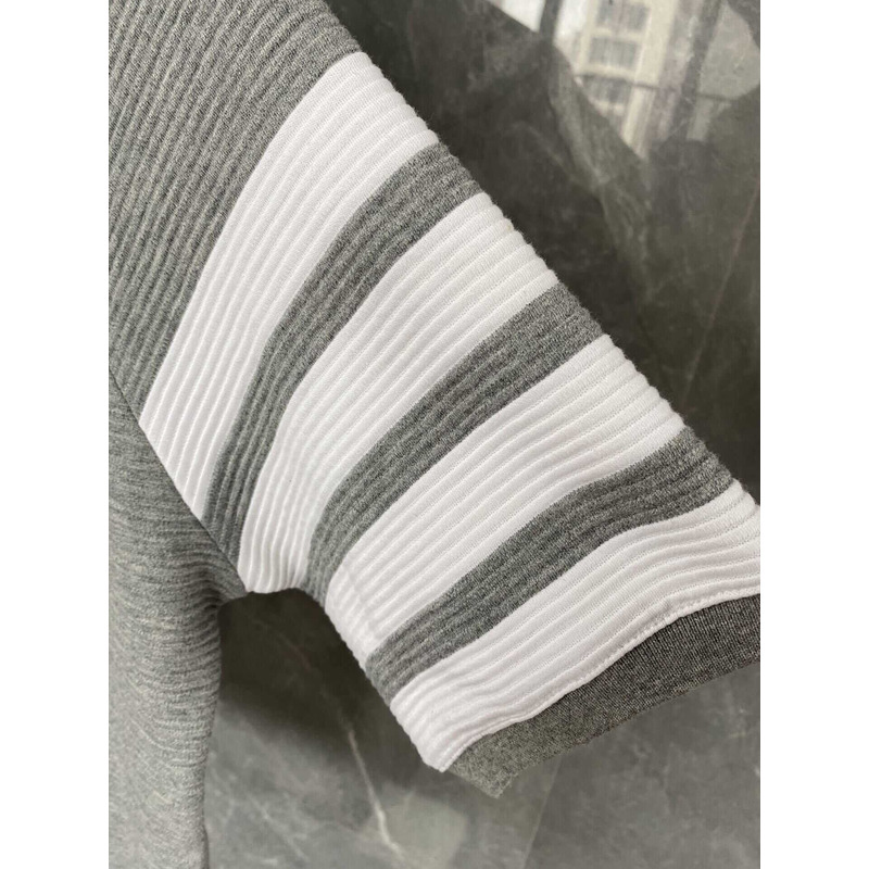 Thom Browne Cotton Polo Shirt Grey