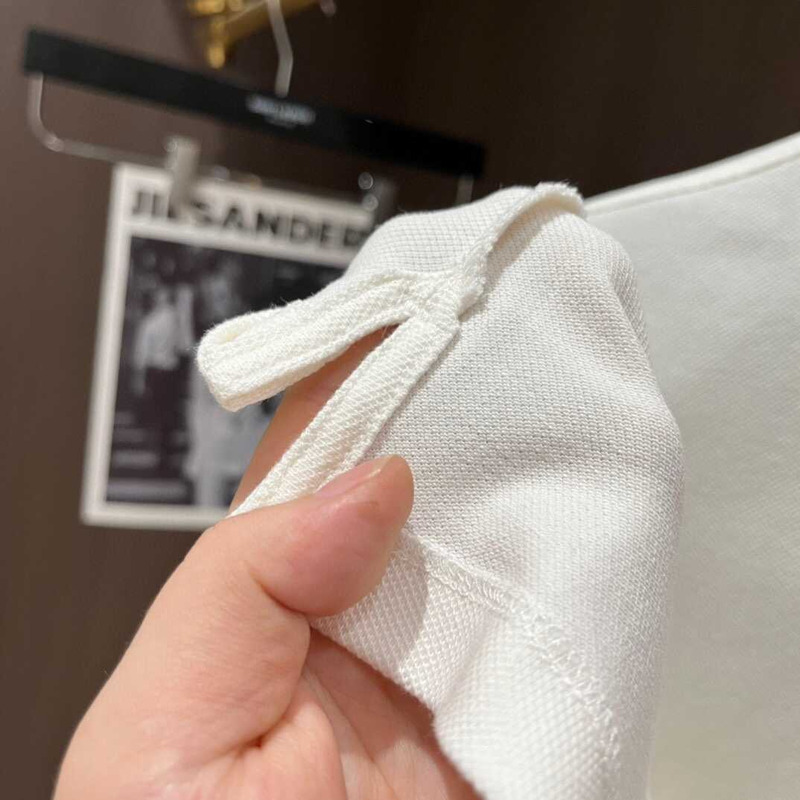 Moncler Logo Embroidered Polo Shirt White