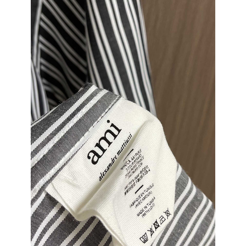 Ami Paris Stripe Shirt White&Black