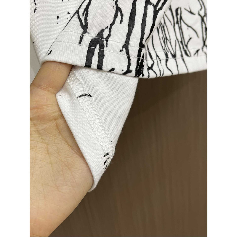 Amiri Printed Cotton T-Shirt White