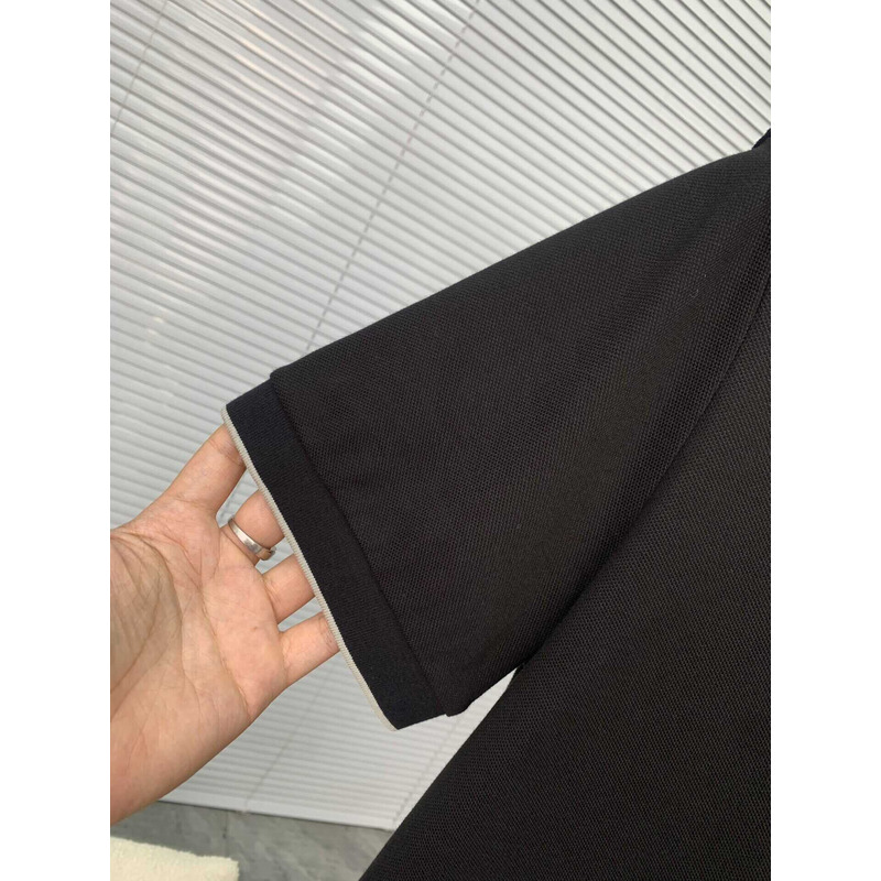 F**di logo printed cotton t-shirt black