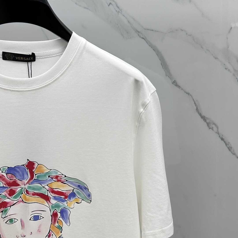 Versace Medusa Logo Cotton T-Shirt White