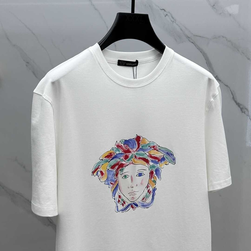 Versace Medusa Logo Cotton T-Shirt White