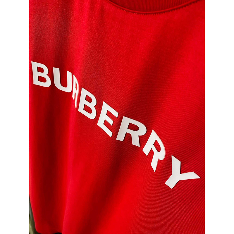 B**rry logo cotton t shirt red